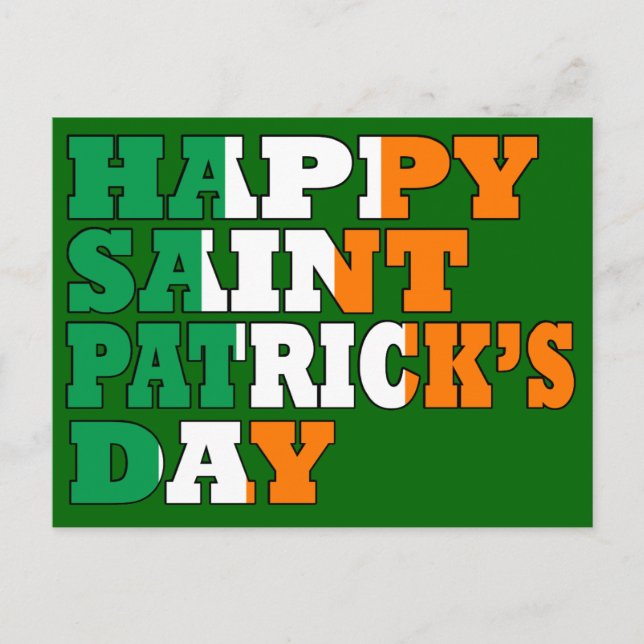 Carte Postale Bonne Saint Patrick's Day (Devant)