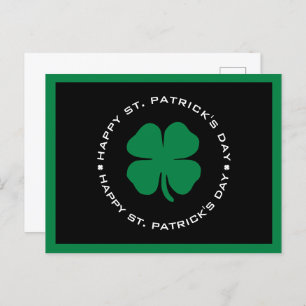 Carte Postale Bonne St. Patrick's Day Shamrock Lucky Charm