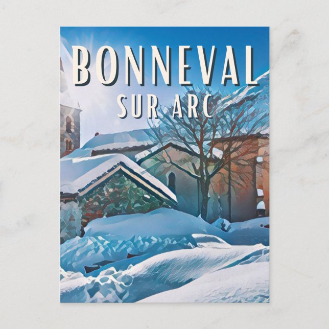 Carte Postale Bonneval sur Arc Station de ski (Devant)
