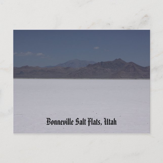 Carte Postale Bonneville Salt Flats, Utah Postcard (Devant)