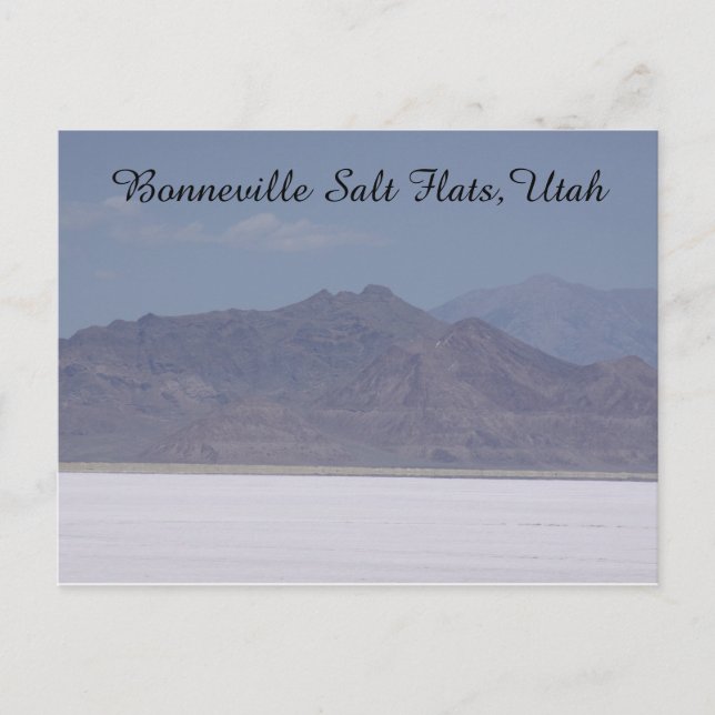 Carte Postale Bonneville Salt Flats, Utah Postcard (Devant)