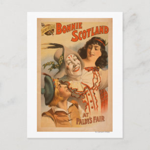 Carte Postale Bonnie Scotland au Fair Clown Theatre