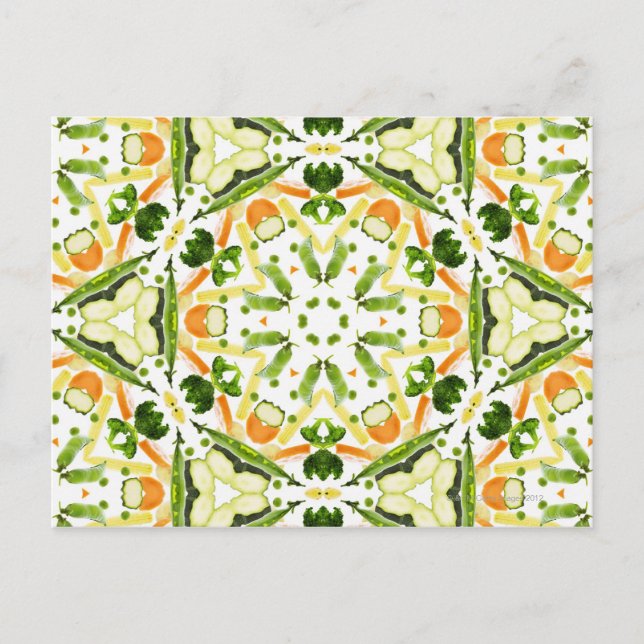 Carte Postale Bons karma et bien-être d'une alimentation saine 3 (Devant)