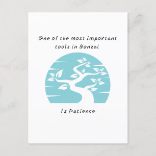 Carte postale Bonsai Patience