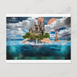 Carte Postale Book Castle