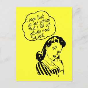 Carte Postale Book Club - I Hope - Retro