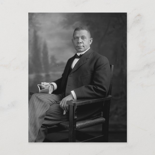 Carte Postale Booker T. Washington Portrait par Harris & Ewing (Devant)