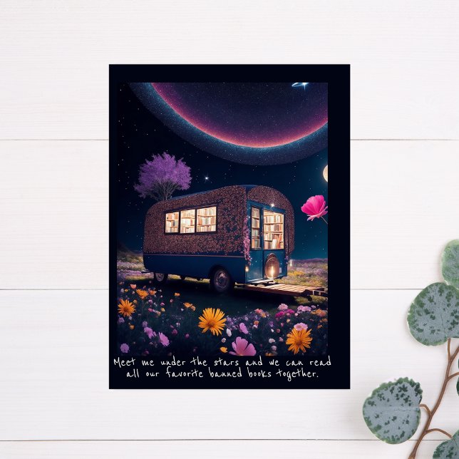 Carte Postale Bookmobile interdit par magie (Créateur téléchargé)
