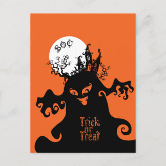 Carte Postale Boom Monster Trick ou Treat de Éffrayant House