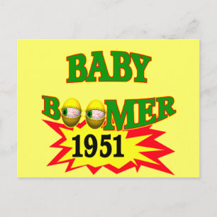 Carte Postale Boomer bébé 1951
