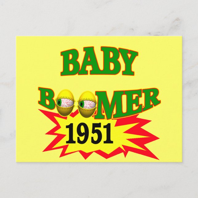 Carte Postale Boomer bébé 1951 (Devant)