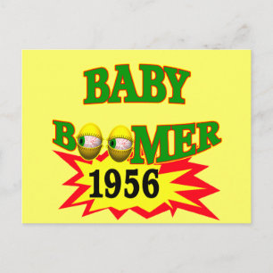 Carte Postale Boomer bébé 1956