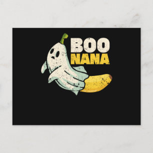 Carte Postale Boonana Cute ghost banana Halloween