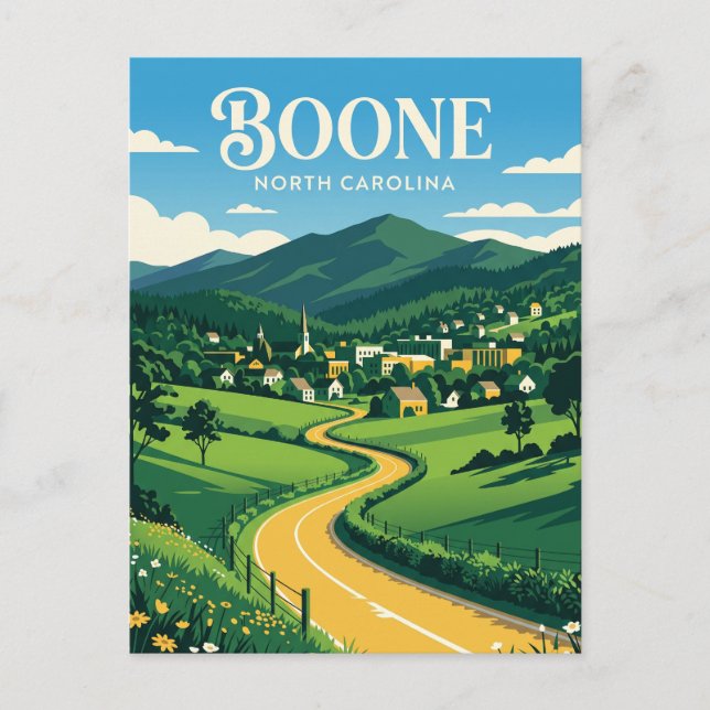 Carte Postale Boone États-Unis (Devant)