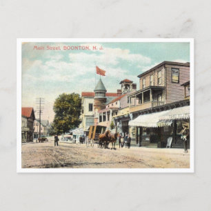 Carte Postale Boonton NJ, New Jersey, Main St, Vintage