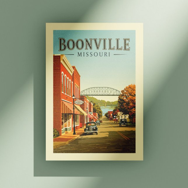 Carte Postale Boonville Missouri vintage (Créateur téléchargé)
