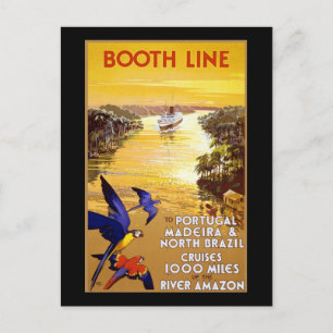 Carte Postale Booth Line to Portugal Madeira