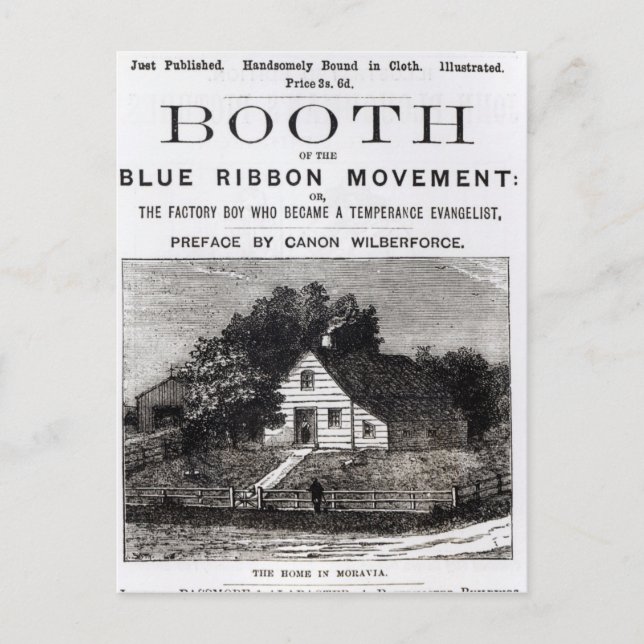 Carte Postale Booth of the Blue Ribbon Movement, 1883 (Devant)