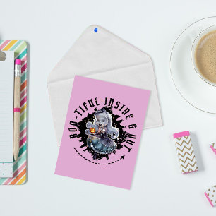 Carte Postale "Bootiful Inside & Out" Halloween Ghost mignonne f