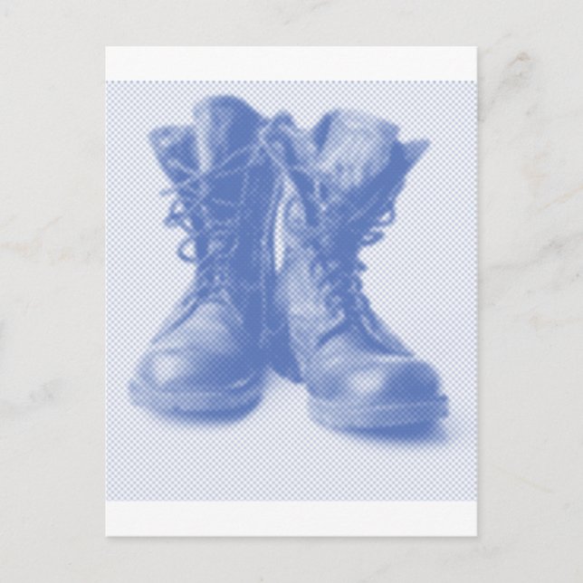 CARTE POSTALE BOOTS DE COMBAT (Devant)