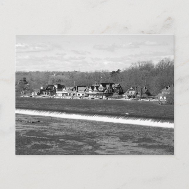 Carte Postale Boouse Row hiver b/w (Devant)