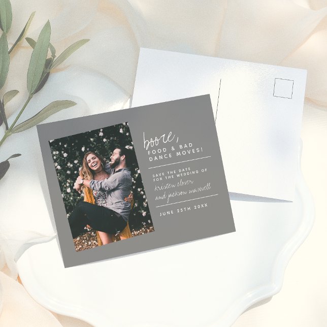 Carte Postale Booze Moderne Nourriture & Mauvaise Danse Déménage (Créateur téléchargé)