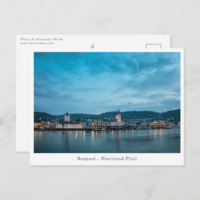 Carte Postale Boppard am Rhein (Devant / Derrière)