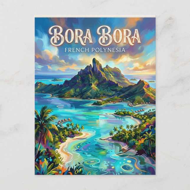 Carte Postale Bora Bora Polynésie française (Devant)
