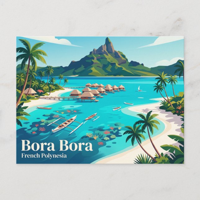 Carte Postale Bora Bora Polynésie française (Devant)