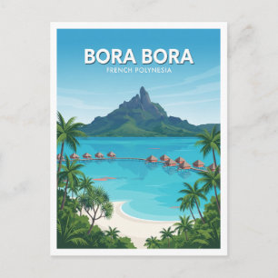 Carte Postale Bora Bora, Polynésie française Vaitape