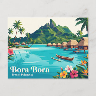 Carte Postale Bora Bora, Vaitape, Polynésie française