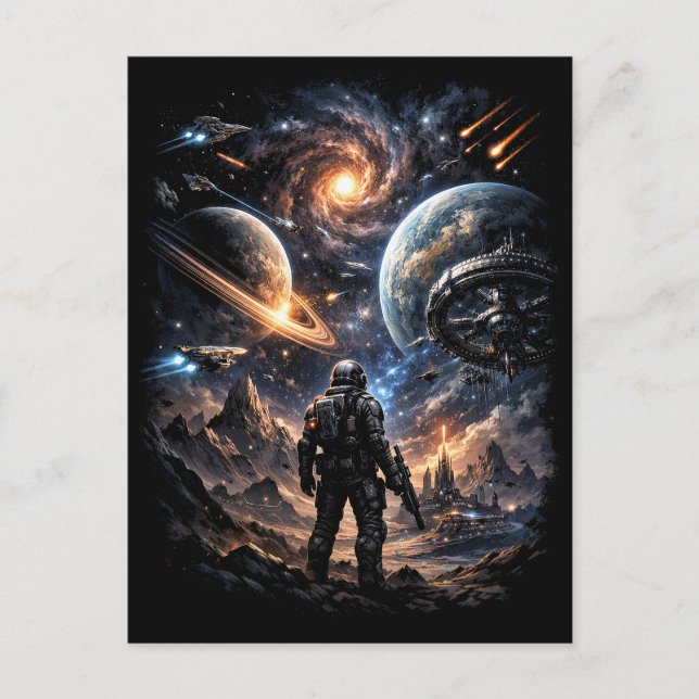 Carte Postale Bord de la Galaxie (Devant)