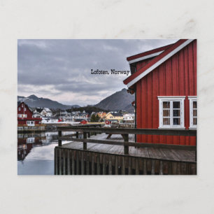 Carte Postale Bord de mer à Lofoten, Norvège
