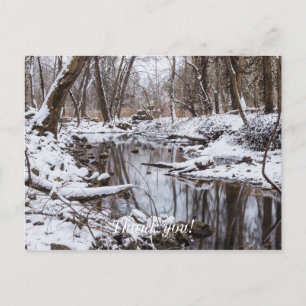 Carte Postale Bord de rivière enneigé