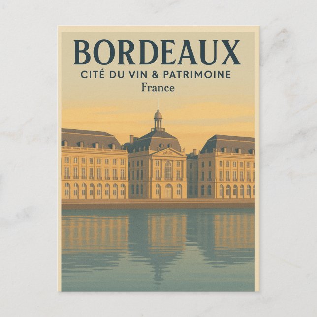 CARTE POSTALE BORDEAUX — CITÉ DU VIN & PATRIMOINE (Devant)