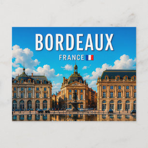 Carte Postale Bordeaux France Élégance du Front de Rivière Histo