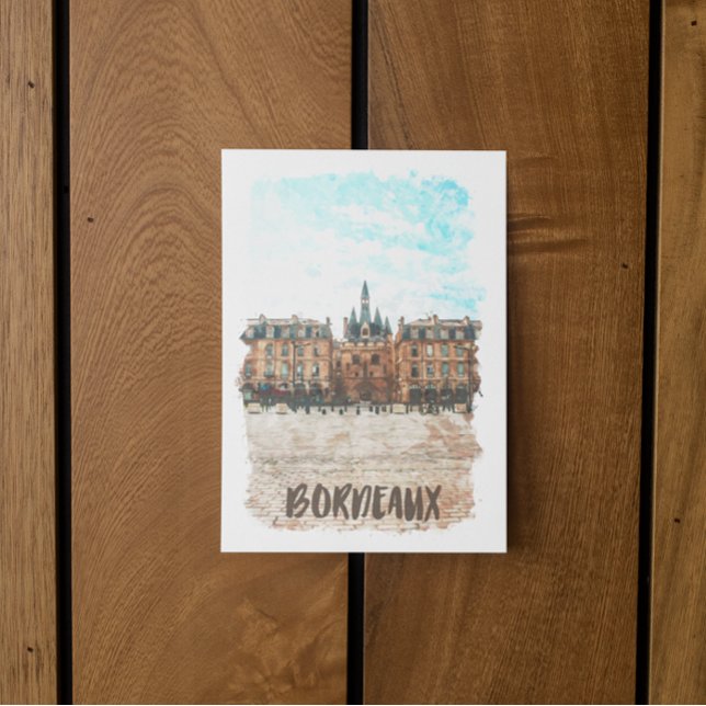 Carte Postale Bordeaux France Place de la Bourse Voyage (bordeaux architecture place de la bourse postcard)