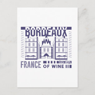 Carte Postale Bordeaux France Ville Vin Graphique