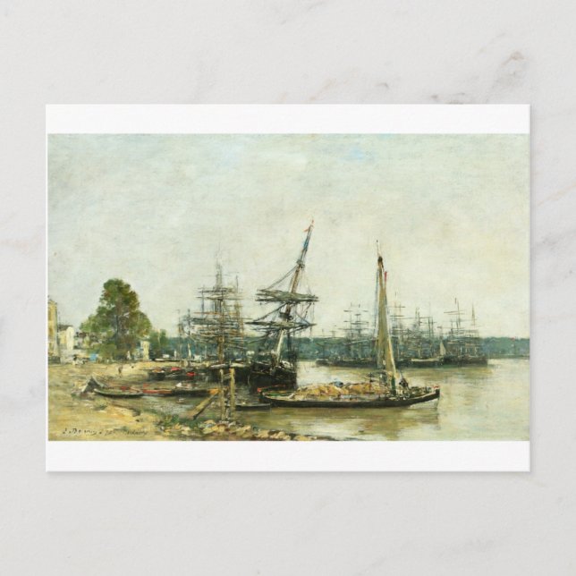 Carte Postale Bordeaux par Eugene Boudin (Devant)