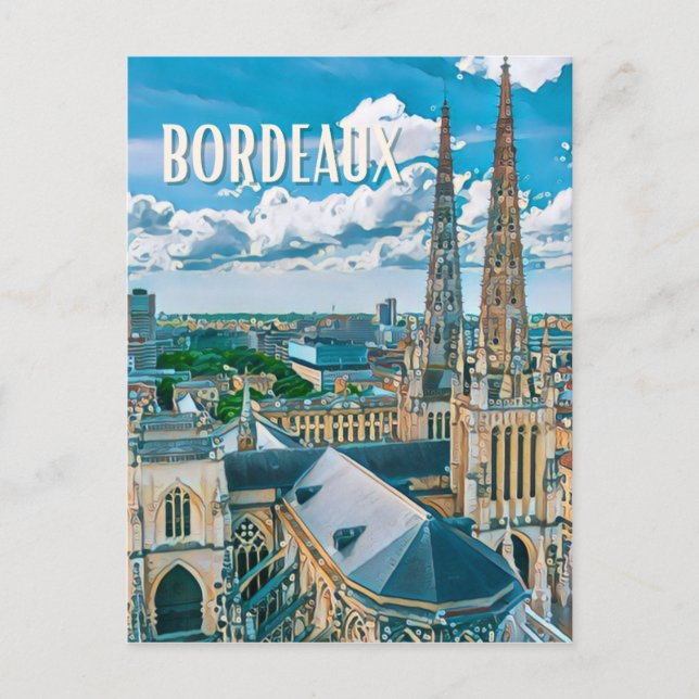 Carte Postale Bordeaux Photo Vintage  (Devant)