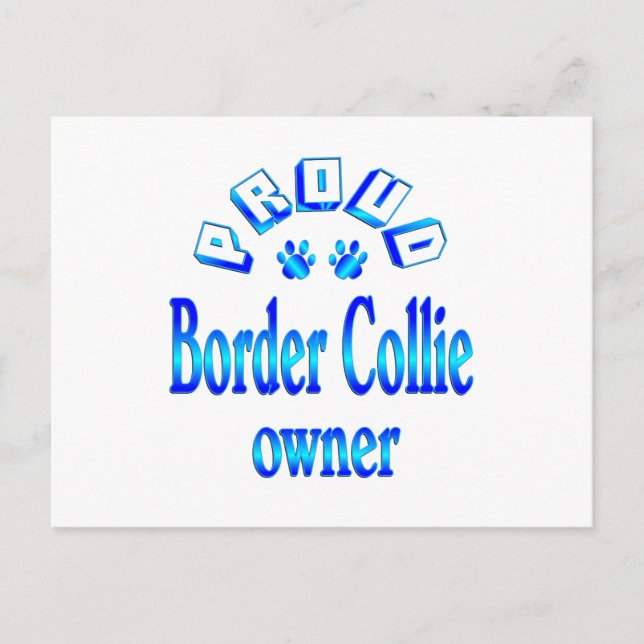 Carte Postale Border Collie Owner (Devant)