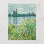 Carte Postale Bords de la Seine par Monet<br><div class="desc">Peinture impressionniste de paysage par Claude Monet - Chefs d'oeuvre classiques - Claude Monet Impressionniste série - Banques de la Seine</div>