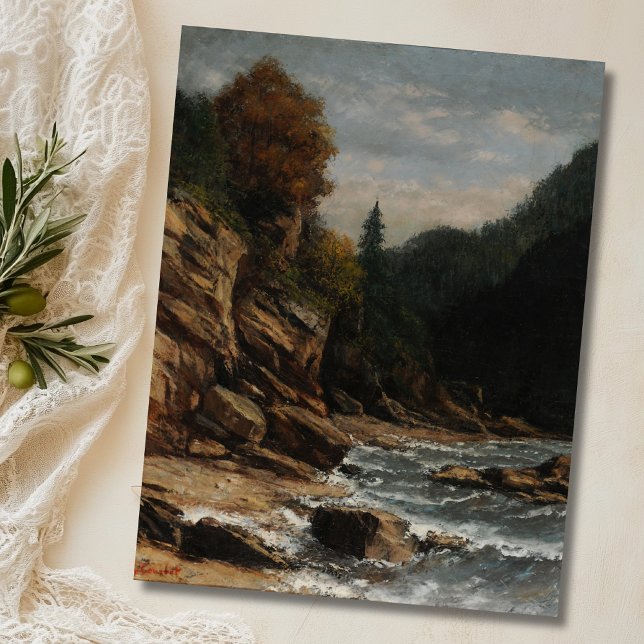 Carte Postale Bords du lac Léman - Gustave Courbet (Créateur téléchargé)