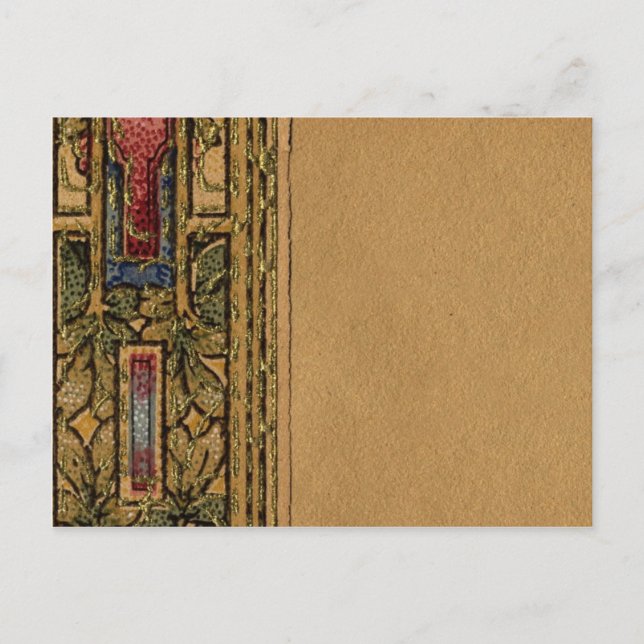 Carte Postale Bordure Abstraite papier peint 1920 (Devant)
