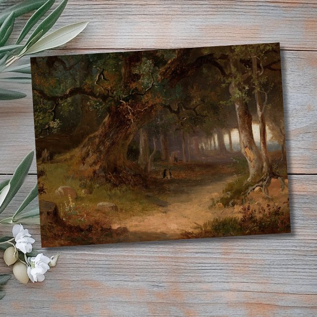 Carte Postale Bordure forestière - Józef Szermentowski (Créateur téléchargé)