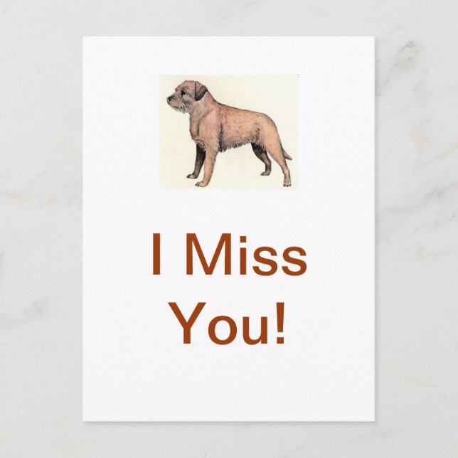 Carte Postale Bordure Terrier (Devant)