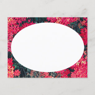 Carte Postale Bordures de composition de collage de motifs botan