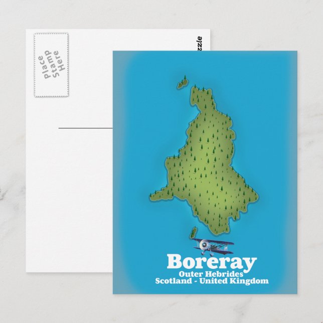 Carte Postale Boreray Hébrides extérieures Écosse Royaume-Uni (Devant / Derrière)