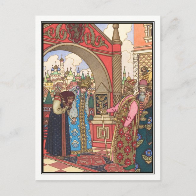 Carte Postale Boris Zvorykin - Vassilissa la Foire (Devant)