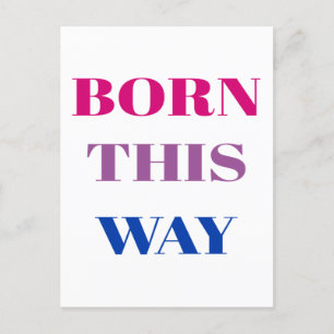 Carte Postale Born this way